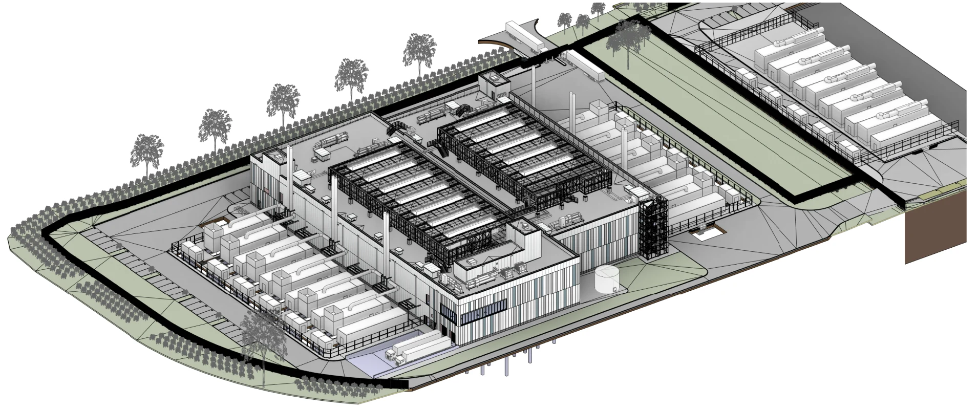 BER12 Data Center — model BIM obiektu